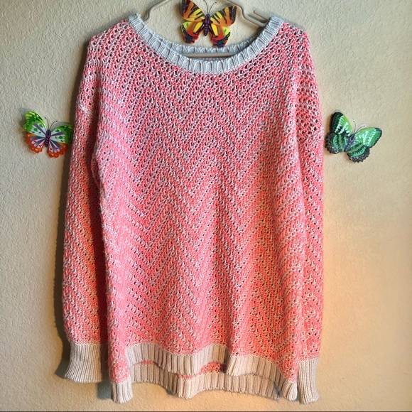 Aeropostale Chevron Chunky Knit Sweater, Large, pre-owned, pet/smoke free home - Picture 1 of 8